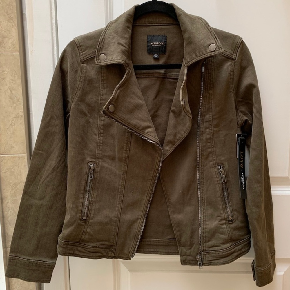 Liverpool Bradford moto denim jacket